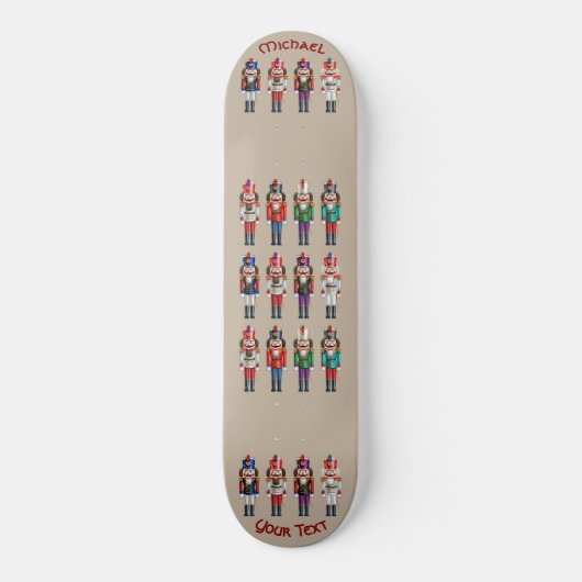 Farbenfrohe Nutcrackers Toyotys Skateboard (Vorderseite)