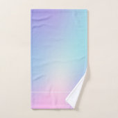 Farbenfrohe Ober, rosa und blau Badhandtuch Set (Handtuch)