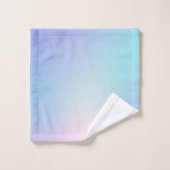 Farbenfrohe Ober, rosa und blau Badhandtuch Set (Waschlappen)