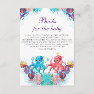 Farbenfrohe Ocean Twins Octopus Bücher für Baby Begleitkarte