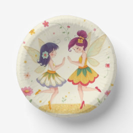 Farbenfrohe Öko-freundliche Papierschalen Pappteller