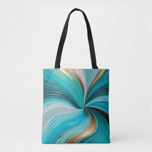 Farbenfrohe Ölfarbe Kunst Tasche (Vorderseite)