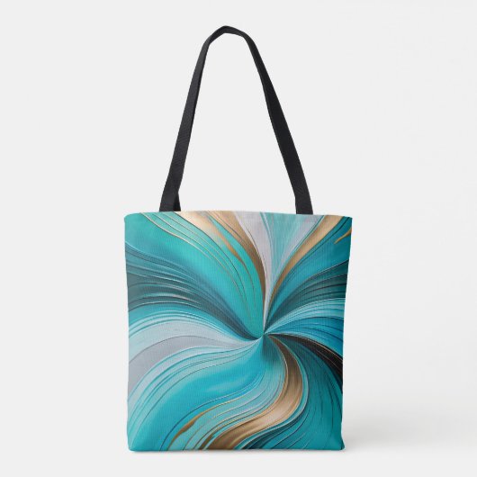 Farbenfrohe Ölfarbe Kunst Tasche (Rückseite)