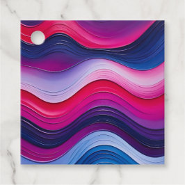 Farbenfrohe Ölgemälde Geschenkanhänger