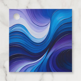 Farbenfrohe Ölgemälde Geschenkanhänger