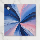 Farbenfrohe Ölgemälde Geschenkanhänger (Vorderseite)