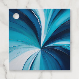 Farbenfrohe Ölgemälde Geschenkanhänger