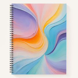 Farbenfrohe Ölpaint Art Spirituosen Notebook Notizblock