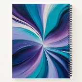 Farbenfrohe Ölpaint Art Spirituosen Notebook Notizblock (Rückseite)