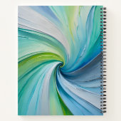 Farbenfrohe Ölpaint Art Spirituosen Notebook Notizblock (Rückseite)