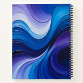 Farbenfrohe Ölpaint Art Spirituosen Notebook Notizblock (Rückseite)