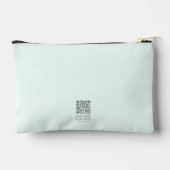 Farbenfrohe Ombre Cross Bible Verse Personalisiert Zubehörtasche (Rückseite)