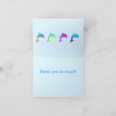 Farbenfrohe Ombre Delphine Vielen Dank Karten (Innenseite)