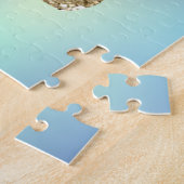 Farbenfrohe Ombre Glitzer Women Yoga Puzzle (Seite)