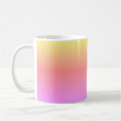 Farbenfrohe Ombré Regenbogen Pink Lila 4Jane Kaffeetasse (Links)