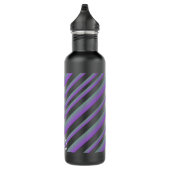 Farbenfrohe Ombré-Skriptnamen Streifen Edelstahlflasche (Rechts)