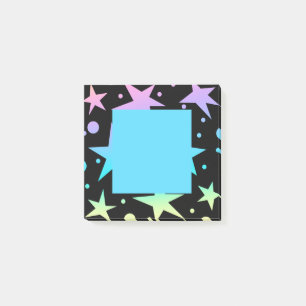 Farbenfrohe Ombre Stars und Polka Dots Collection Post-it Klebezettel