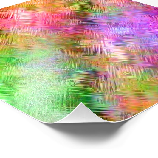 Farbenfrohe Opal Glassy Textur Fotodruck (Ecke)