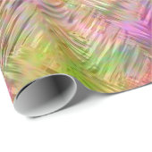 Farbenfrohe Opal Glassy Textur Geschenkpapier (Rolleneckpunkt)