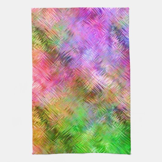 Farbenfrohe Opal Glassy Textur Geschirrtuch (Vertikal)