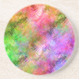 Farbenfrohe Opal Glassy Textur Getränkeuntersetzer