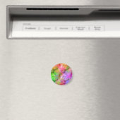 Farbenfrohe Opal Glassy Textur Magnet (In Situ (Geschirrspüler))