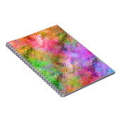 Farbenfrohe Opal Glassy Textur Notizblock (Rechte Seite)