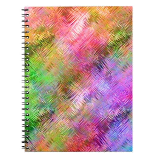 Farbenfrohe Opal Glassy Textur Notizblock (Vorderseite)