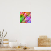 Farbenfrohe Opal Glassy Textur Poster (Küche)