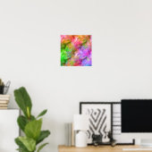Farbenfrohe Opal Glassy Textur Poster (Heimbüro)