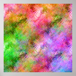 Farbenfrohe Opal Glassy Textur Poster
