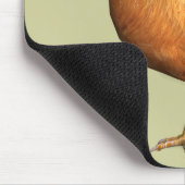 Farbenfrohe Orange Rooster Mousepad (Ecke)