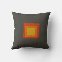 Farbenfrohe Orange Square Kissen