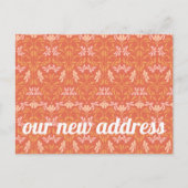 Farbenfrohe Orangefarbene Blüte Wir bewegten neue Postkarte (Vorderseite)