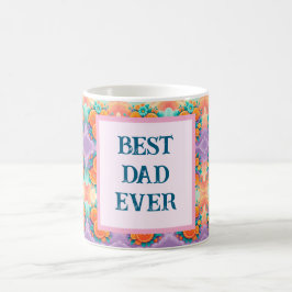 Farbenfrohe Orangen mit bester Vater je Kaffeetasse