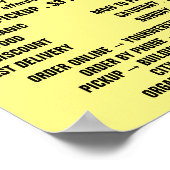 Farbenfrohe Orangenkarotte, Werbung für Lebensmitt Poster (Ecke)