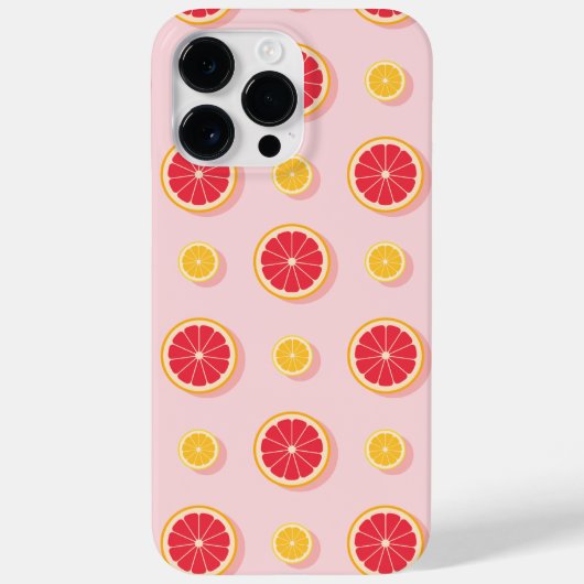 Farbenfrohe Orangenmuster Case-Mate iPhone Hülle (Rückseite)