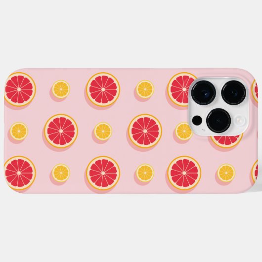 Farbenfrohe Orangenmuster Case-Mate iPhone Hülle (Rückseite (Horizontal))