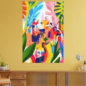 Farbenfrohe Orchesteraufführung im fauvistischen S Leinwanddruck (Insitu (Wohnzimmer))