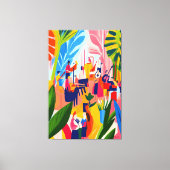 Farbenfrohe Orchesteraufführung im fauvistischen S Leinwanddruck (Vorderseite)