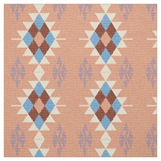 Farbenfrohe Orientalisch-Azteken-Mosaik Stoff (Muster)