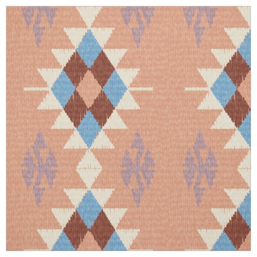 Farbenfrohe Orientalisch-Azteken-Mosaik Stoff (Muster)