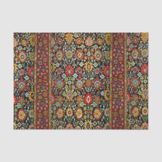 Farbenfrohe Orientalisch-Rubel-Gestaltung Seidenpapier (Vorderseite)