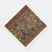 Farbenfrohe Orientalisch-Rubel-Gestaltung Serviette (Ecke)