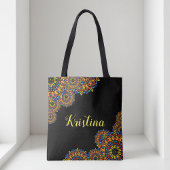 Farbenfrohe orientalische Mandalase Personalisiert Tasche