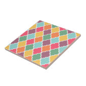 Farbenfrohe orientalische Quatrefolienmuster Fliese (Seite)