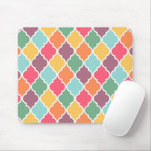 Farbenfrohe orientalische Quatrefolienmuster Mousepad (Mit Mouse)