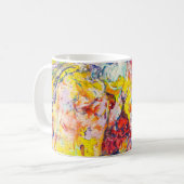 Farbenfrohe Original Abstrakte Malerei Art Kaffee  Kaffeetasse (Vorderseite Links)