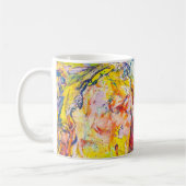 Farbenfrohe Original Abstrakte Malerei Art Kaffee  Kaffeetasse (Links)