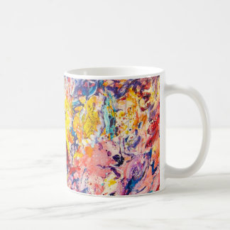 Farbenfrohe Original Abstrakte Malerei Art Kaffee  Kaffeetasse
